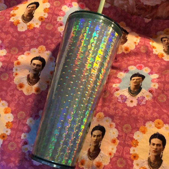 RARE Starbucks Venti Tumbler in holographic green